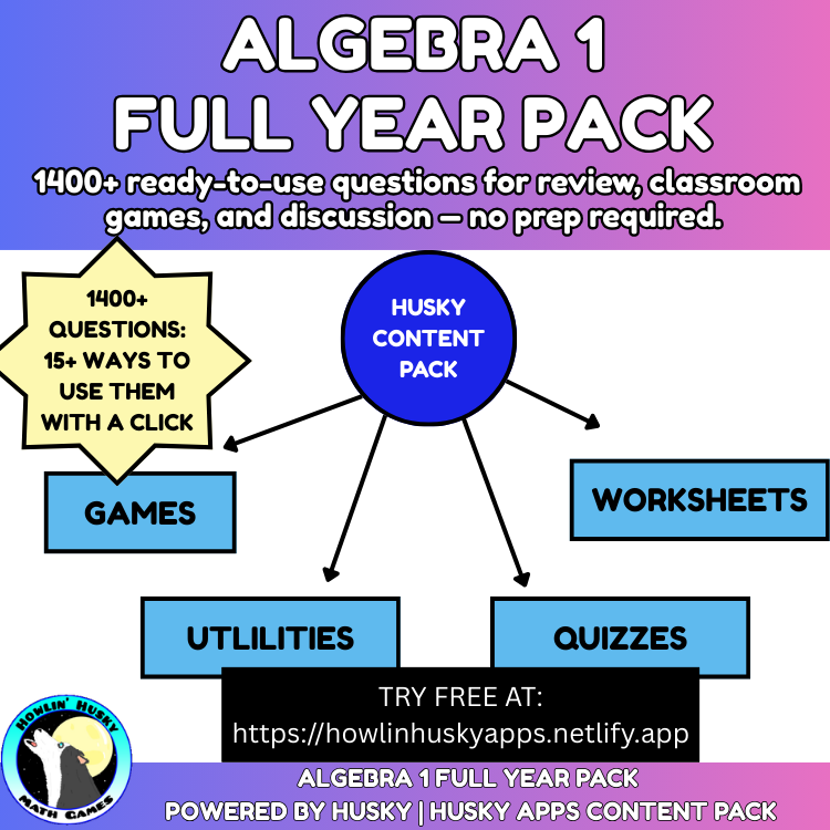 Algebra 1 Bundle